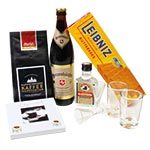 Typisch Hannover Set mit Lüttje Lage, Kaffee, Schokolade, Leibniz Keks